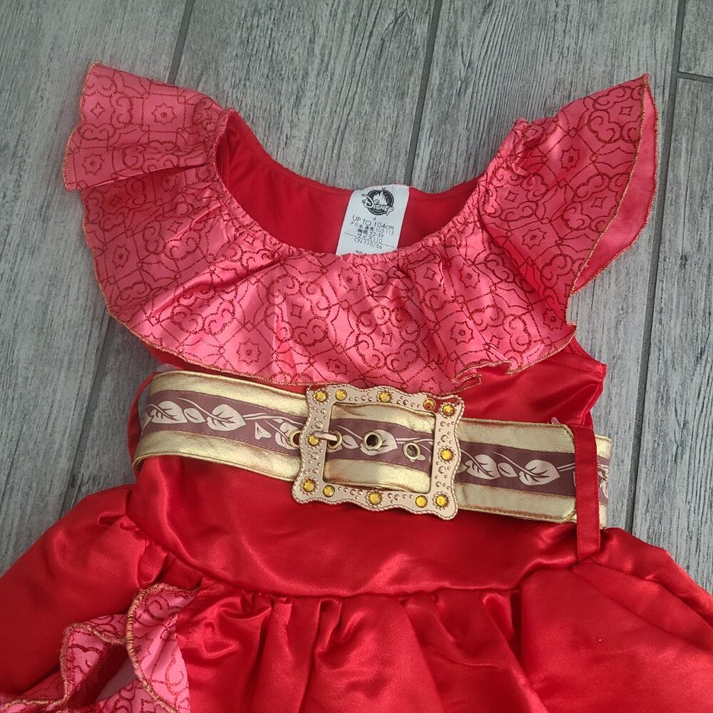 Disney Store Elena of Avalor Red Princess Dress Costume Size 4 - Picture 5 of 10